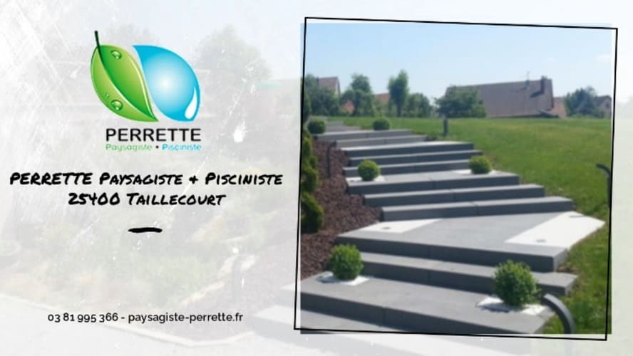 L’entreprise Perrette Paysagiste et Pisciniste totalement indépendante et forte de 10 collaborateurs est spécialisée dans l'entretien ainsi que l’aménagement paysager et la construction de piscines en béton.